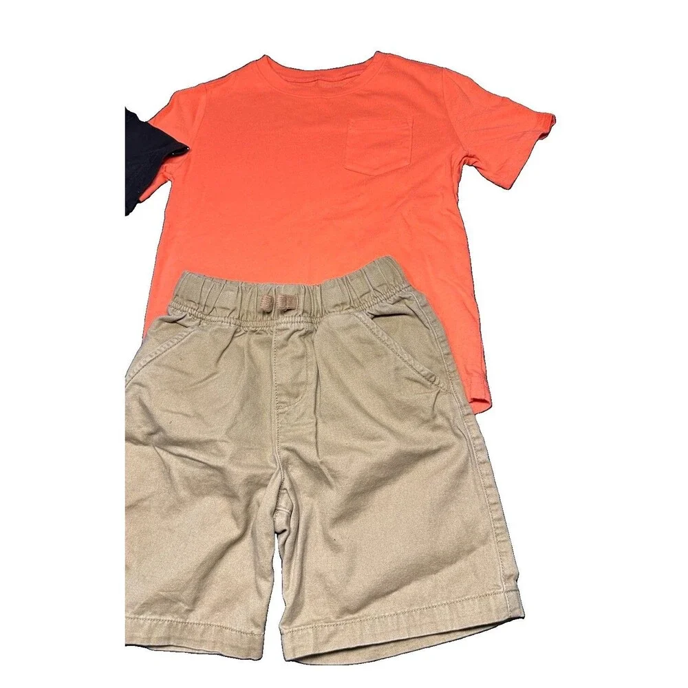 Boys Lot Size Small 4-Piece Outfit Shorts And Tee Shirt
